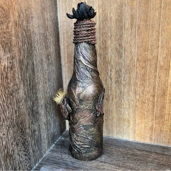 NEW Potion Bottle Art Mixed Media Halloween Potion Bottle Apothecary Spell Jar - Picture 9 of 12